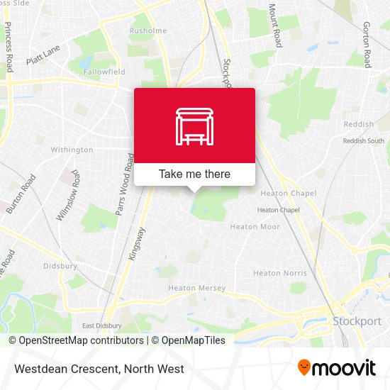 Westdean Crescent map
