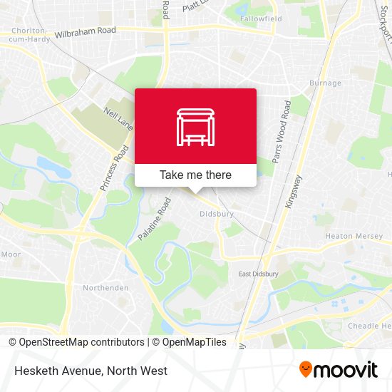 Hesketh Avenue map