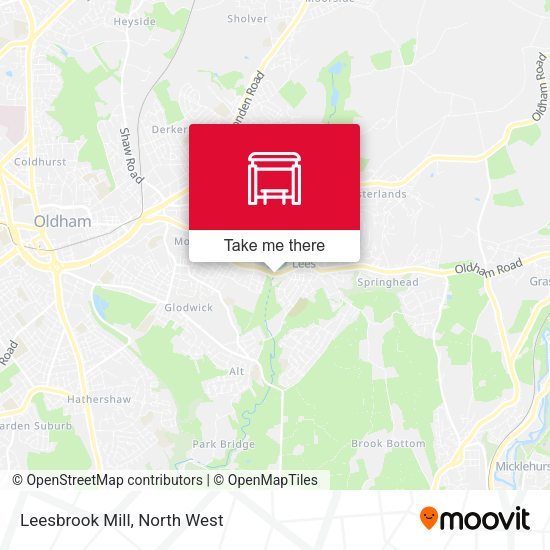 Leesbrook Mill map