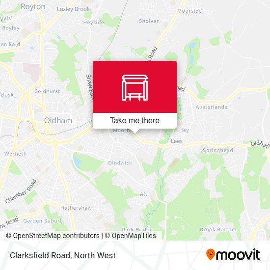 Clarksfield Road map