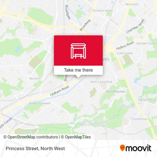 Princess Street map