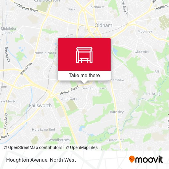 Houghton Avenue map