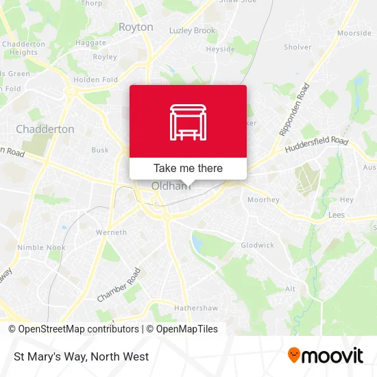 St Mary's Way map