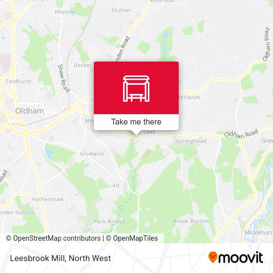 Leesbrook Mill map