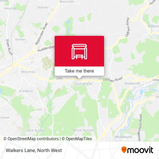 Walkers Lane map