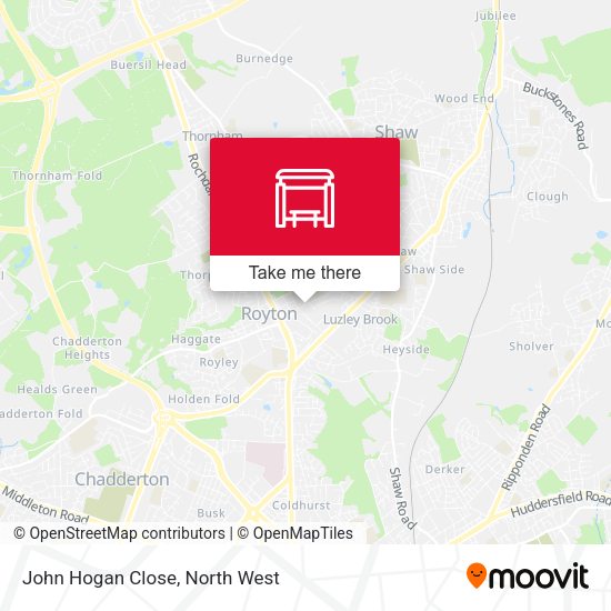 John Hogan Close map