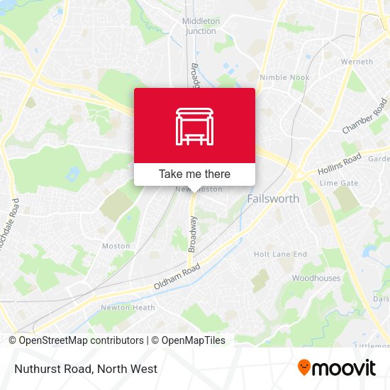 Nuthurst Road map