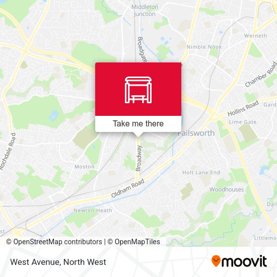 West Avenue map