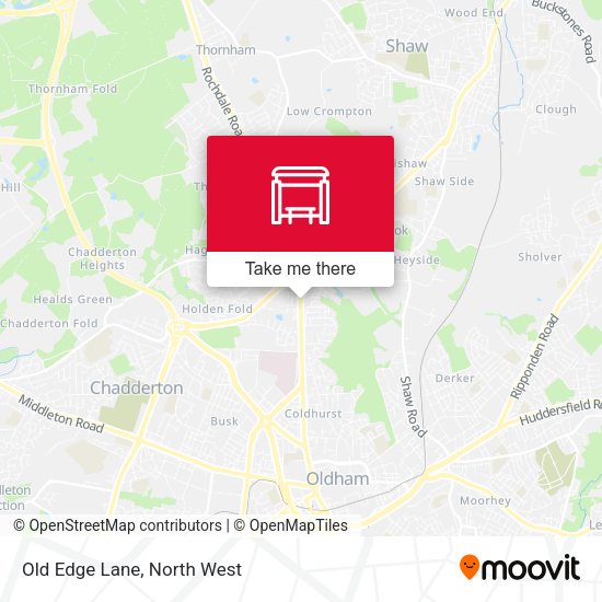 Old Edge Lane map