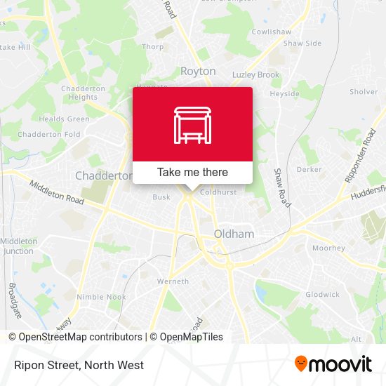 Ripon Street map