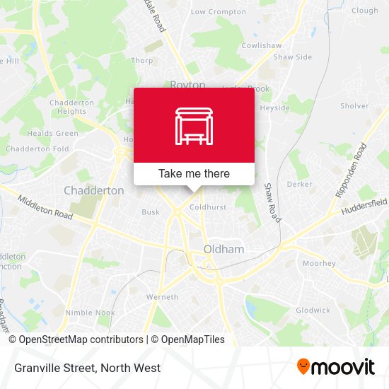 Granville Street map