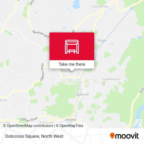 Dobcross Square map