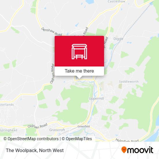The Woolpack map