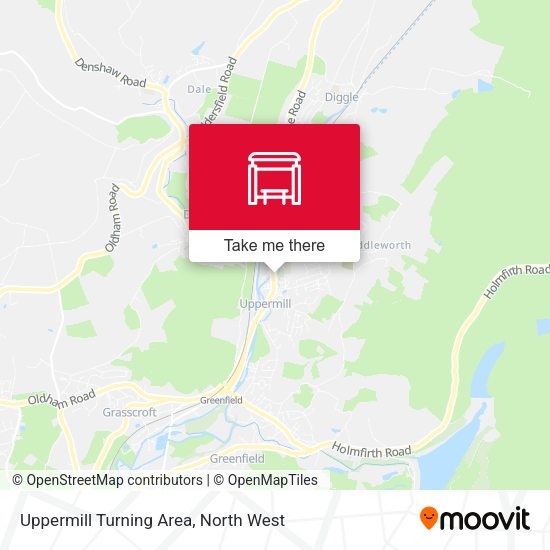 Uppermill Turning Area map