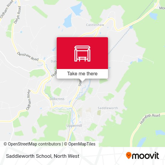 Saddleworth School map