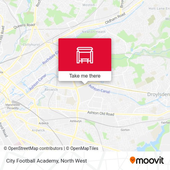 City Football Academy map