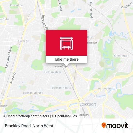 Brackley Road map