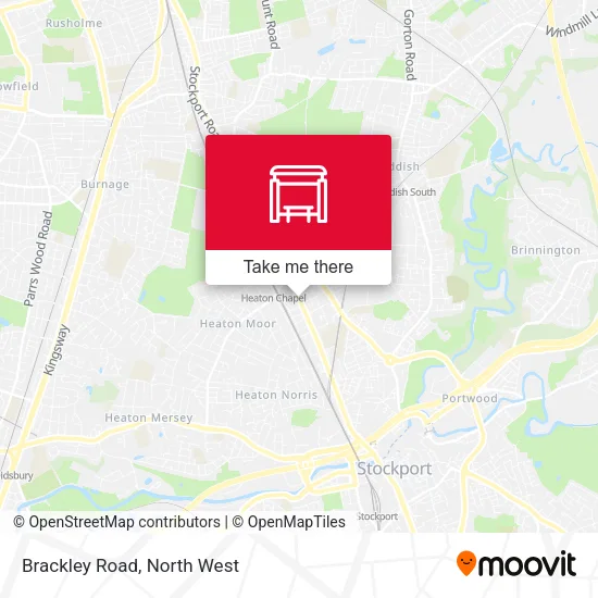 Brackley Road map