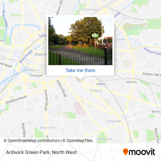 Ardwick Green Park map