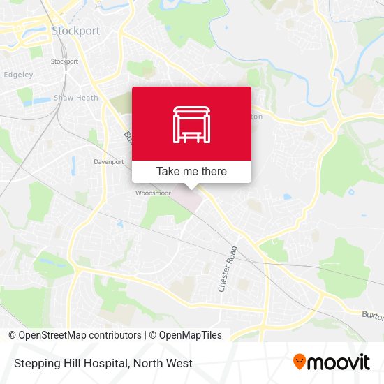 Stepping Hill Hospital map