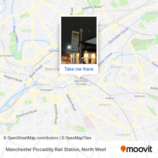 Manchester Piccadilly Rail Station map