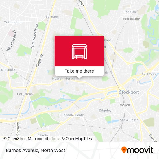 Barnes Avenue map