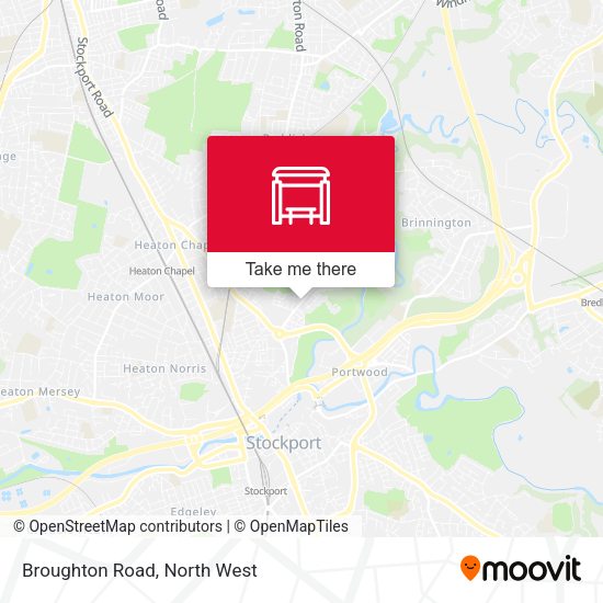Broughton Road map
