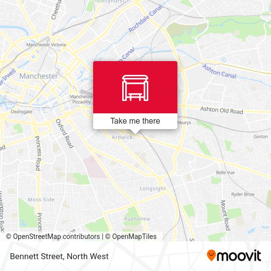Bennett Street map