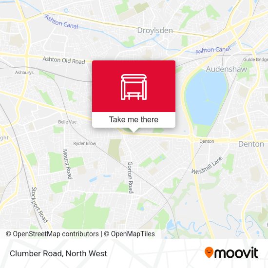 Clumber Road map