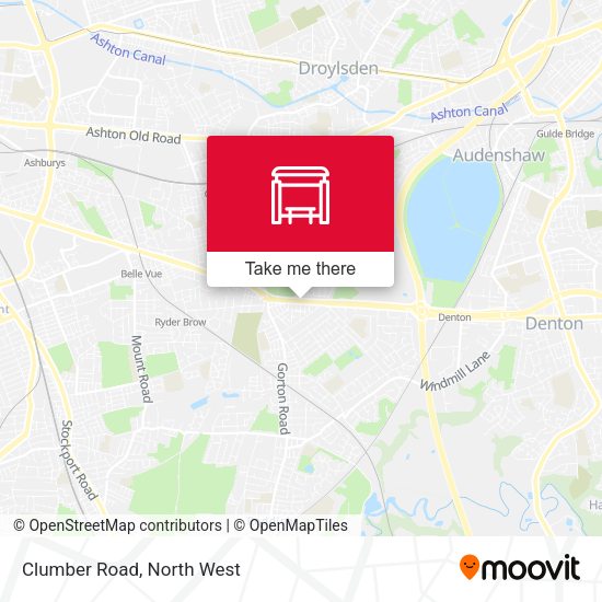 Clumber Road map