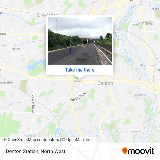 Denton Station map