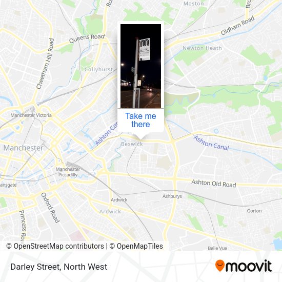 Darley Street map