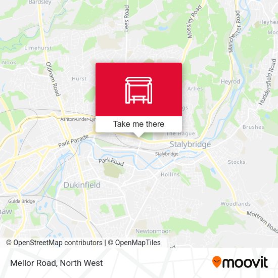 Mellor Road map