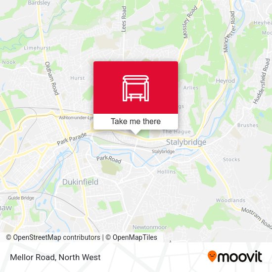 Mellor Road map