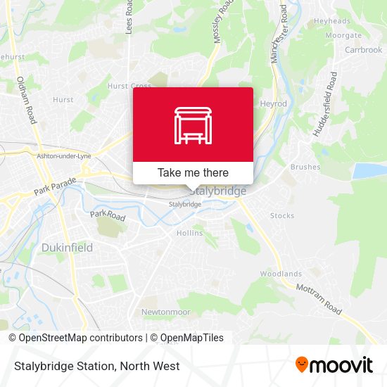 Stalybridge Station map