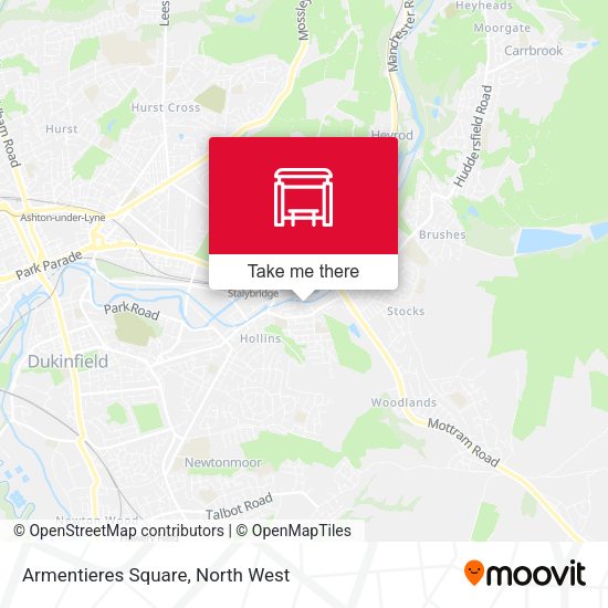 Armentieres Square map