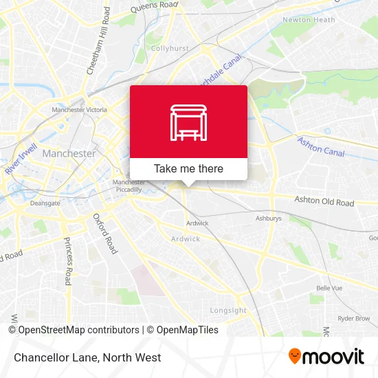 Chancellor Lane map
