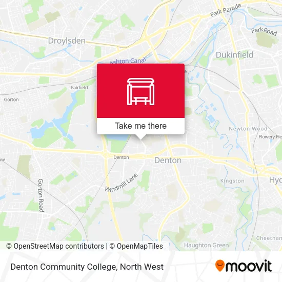 Denton Community College map