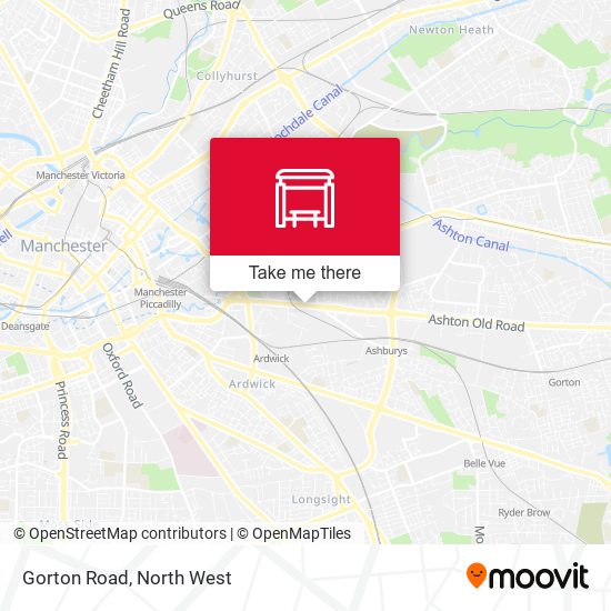 Gorton Road map