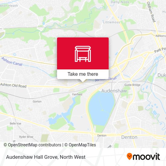 Audenshaw Hall Grove map