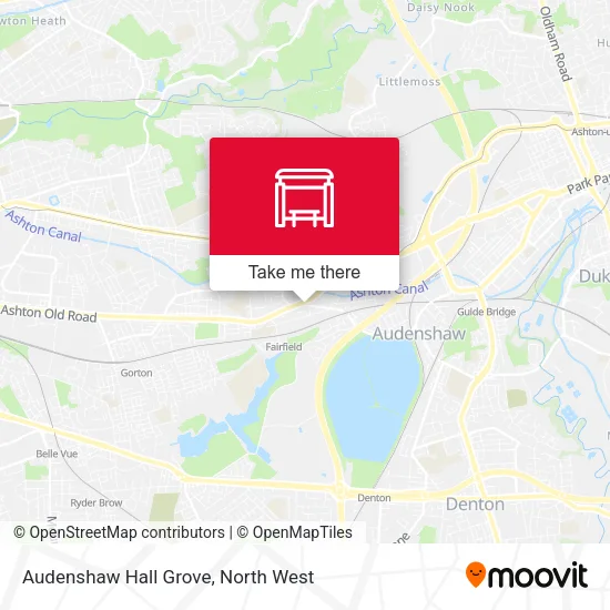 Audenshaw Hall Grove map