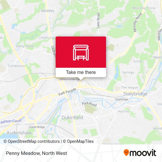Penny Meadow map