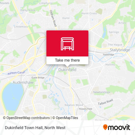 Dukinfield Town Hall map
