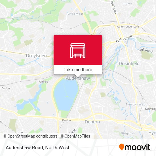 Audenshaw Road map