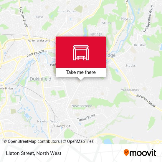 Liston Street map