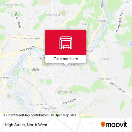 High Street map