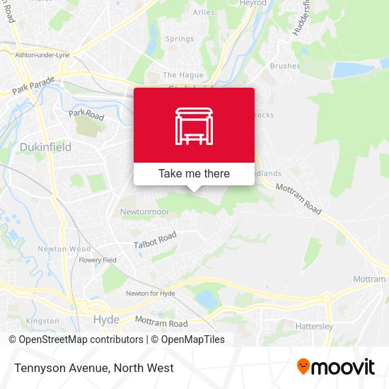 Tennyson Avenue map