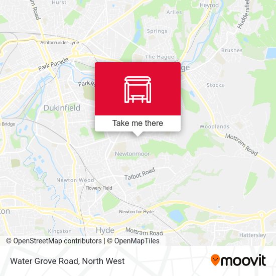 Water Grove Road map