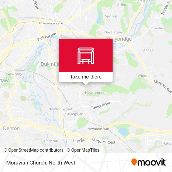 Moravian Church map