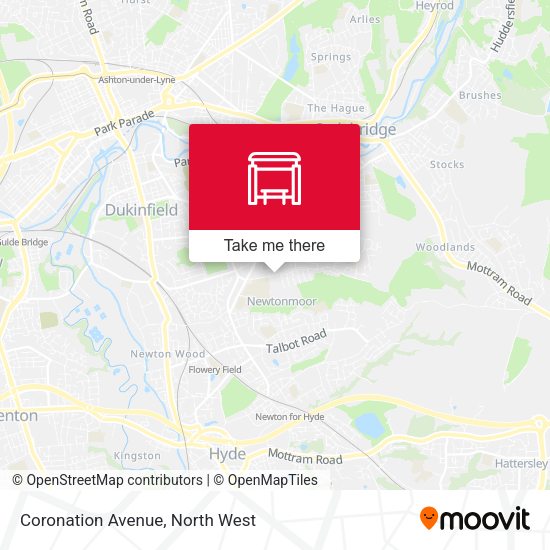 Coronation Avenue map